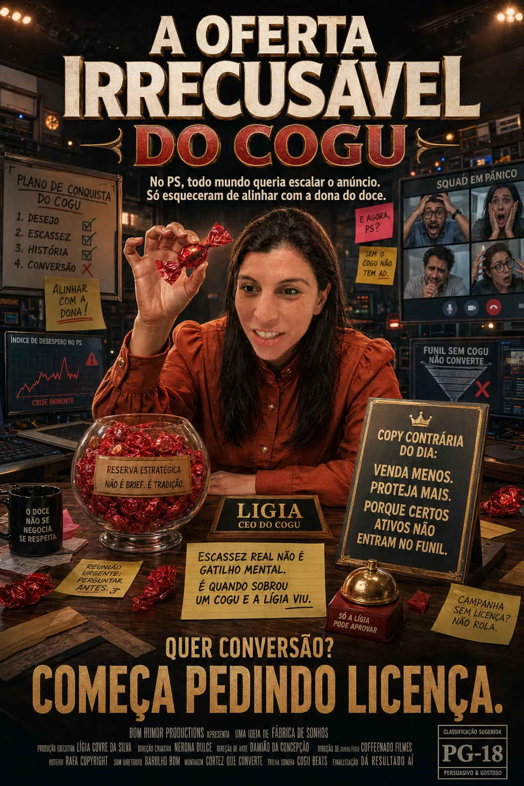 "A Oferta Irrecusável do Cogu" — No PS, todo mundo queria escalar o anúncio. Só esqueceram de alinhar com a dona 
