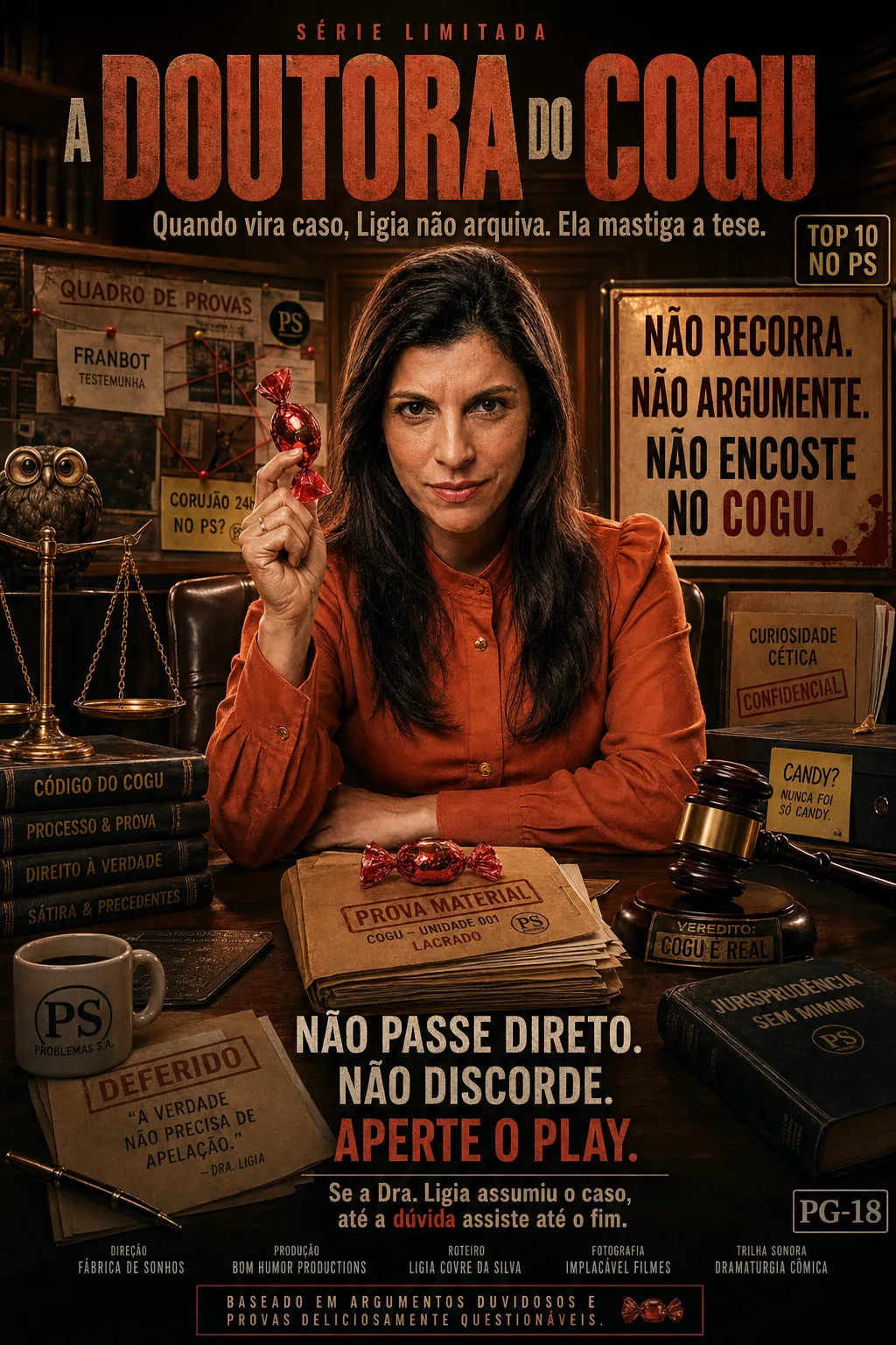 "Chegou o produto mais completo do mercado — 100% original. Não existe cópia. Mente jurídica, intuição afiada, verdade sem fi